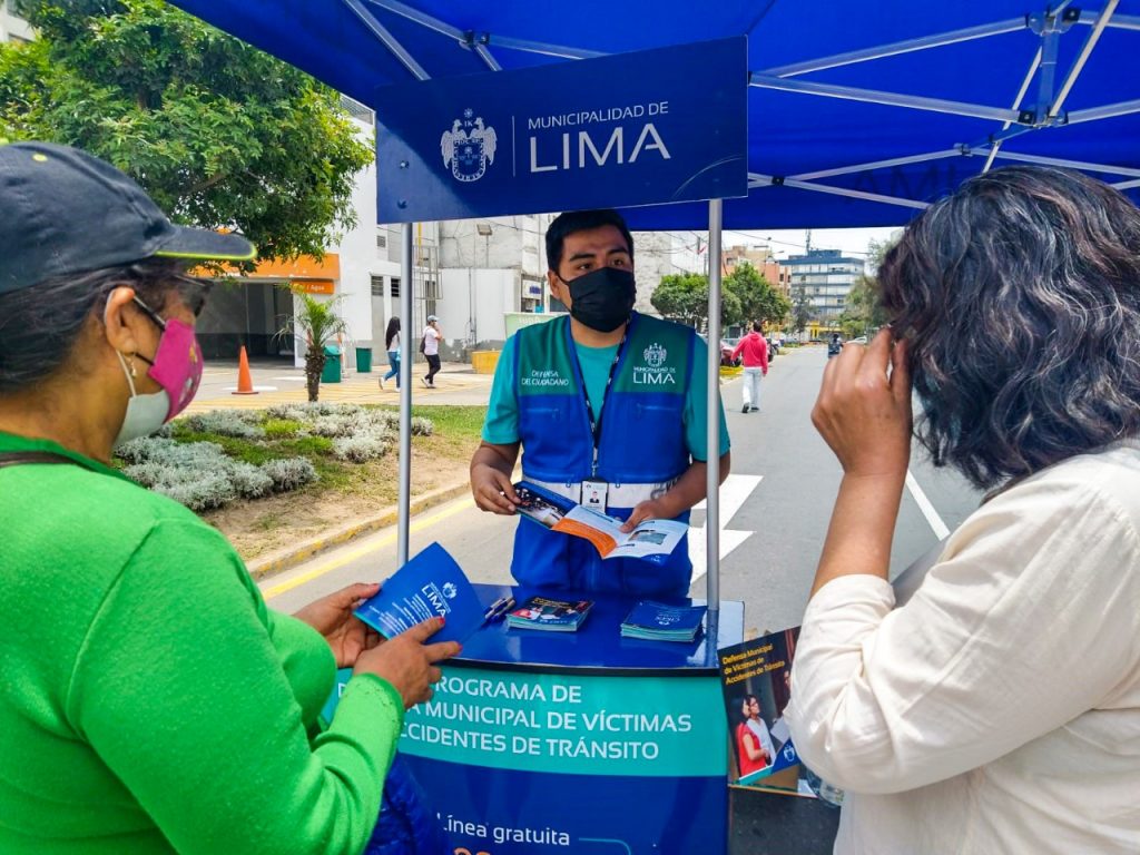 MML brindará asesoría legal, social, psicológica y talleres de seguridad vial a transeúntes