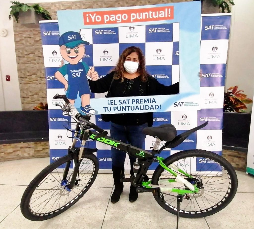 SAT de Lima sorteará bicicletas plegables entre contribuyentes puntuales para promover la movilidad sostenible