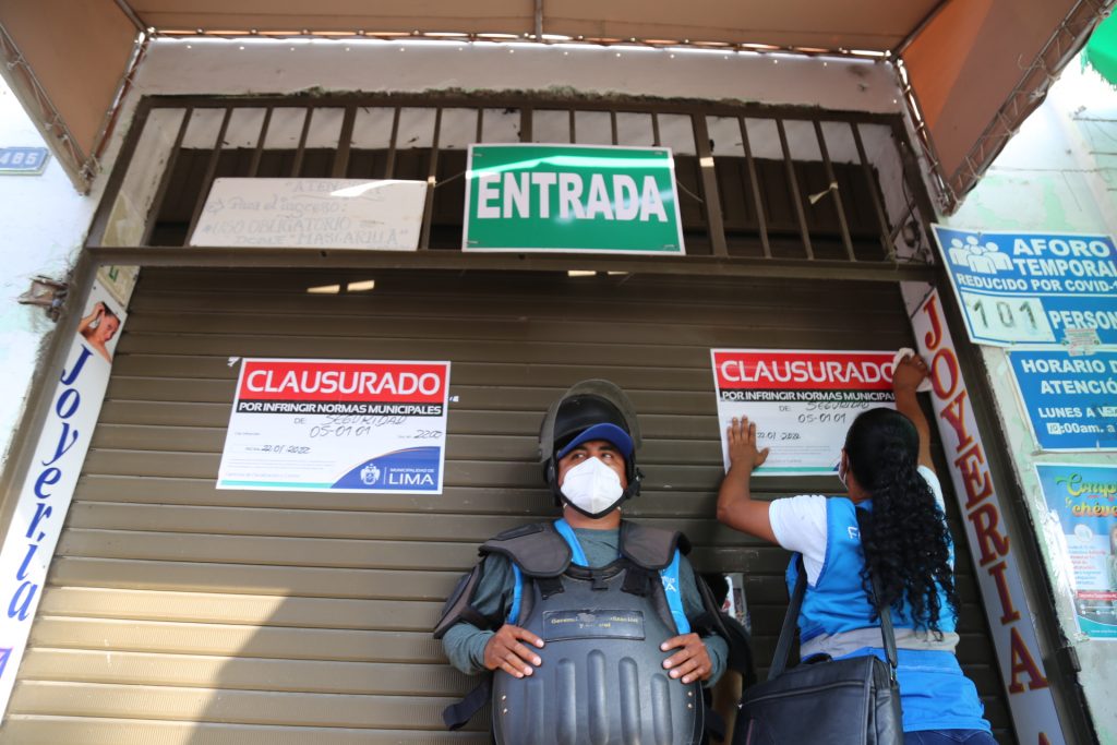 Cercado: MML clausura galería que no cumplía con medidas de seguridad