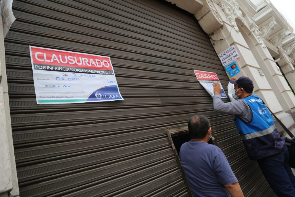 MML clausura restaurantes insalubres en el Cercado