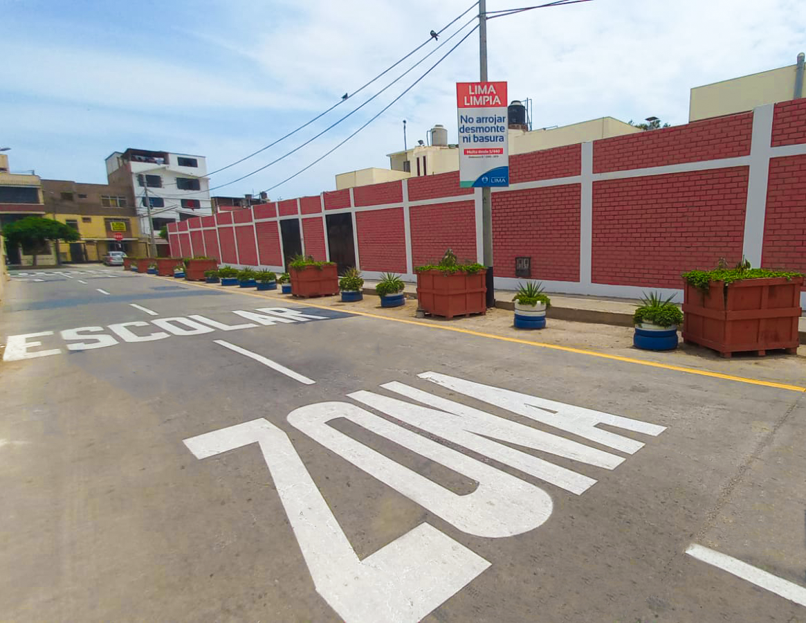 MML inicia el mejoramiento de la seguridad vial en más de 80 colegios del Cercado