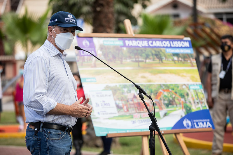 ¡Ya son ocho parques! Alcalde Jorge Muñoz entrega espacio público renovado en el Cercado de Lima