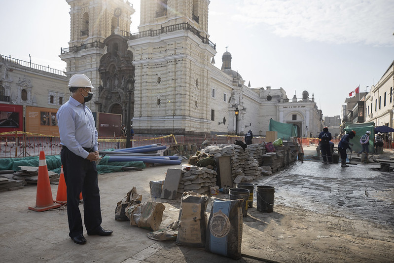 39% de avance: Alcalde Muñoz supervisó segunda etapa de obras de peatonalización en el Centro Histórico