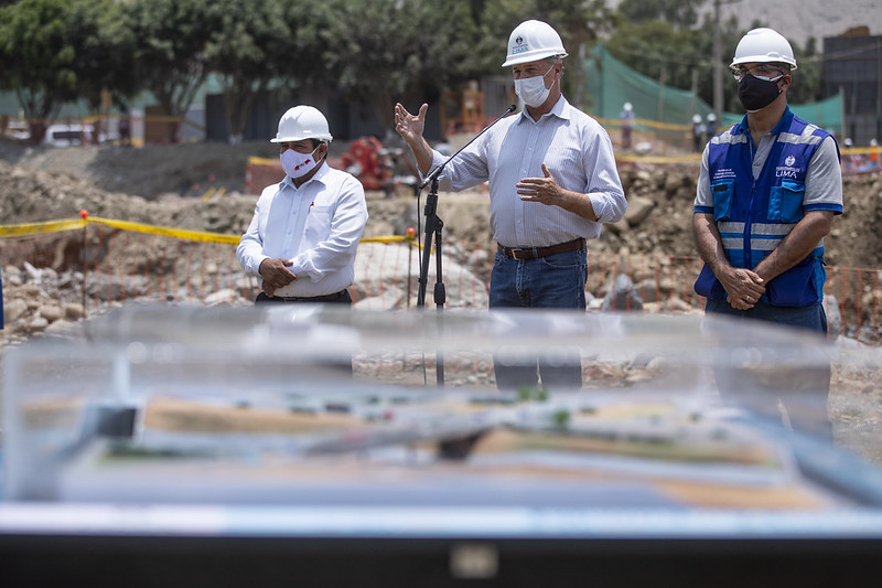 Avance del 34%: Alcalde Muñoz supervisa trabajos en puente Inca Moya en Cieneguilla
