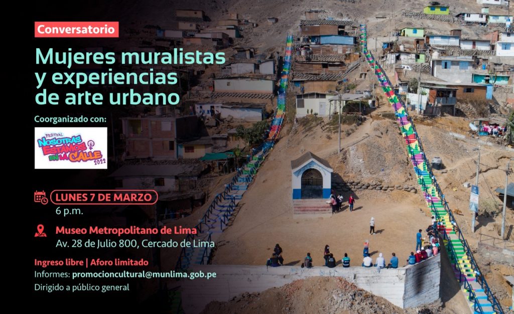 MML organiza el conversatorio “Mujeres muralistas y experiencias de arte urbano” en el Museo Metropolitano